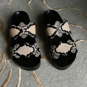 Chloe | Lauren Wedge Slides Snake Print 35